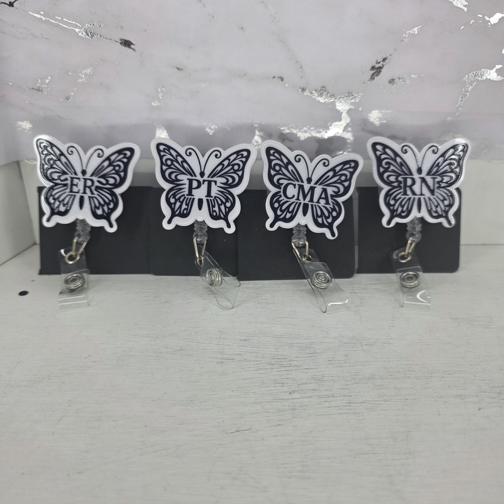 Butterfly Badge Reels